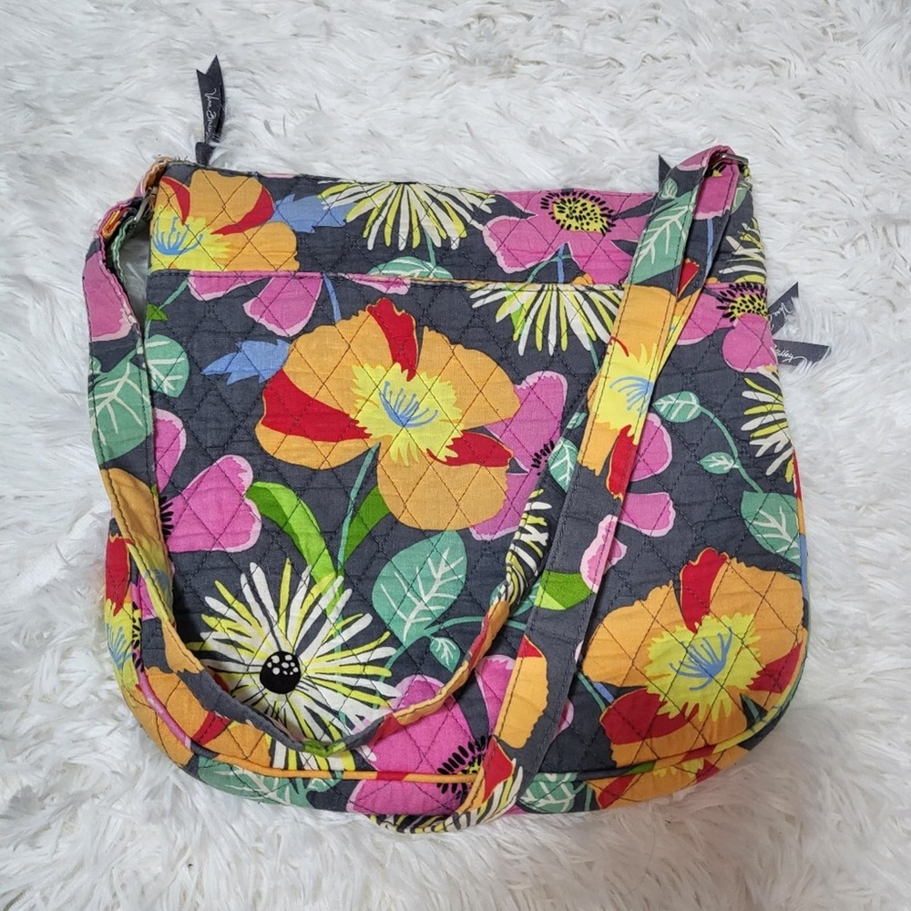 🌜 VERA BRADLEY Crossbody bright floral bag - Picture 4 of 7